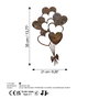 Wallity Rusty Heart 1 - Escultura de pared de metal envejecido
